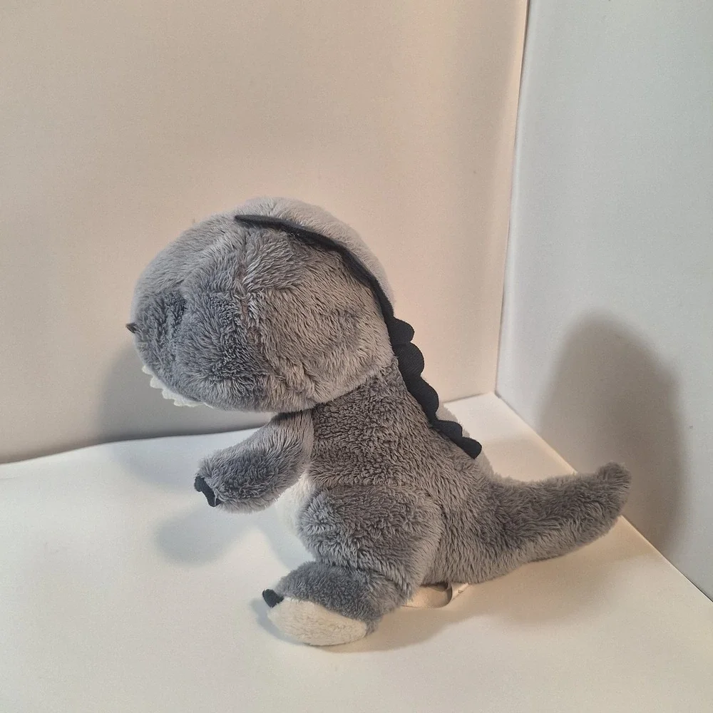 Carter's Gray Dinosaur Plush Teeth Smiling Chunky Belly Soft Baby Lovey 10
